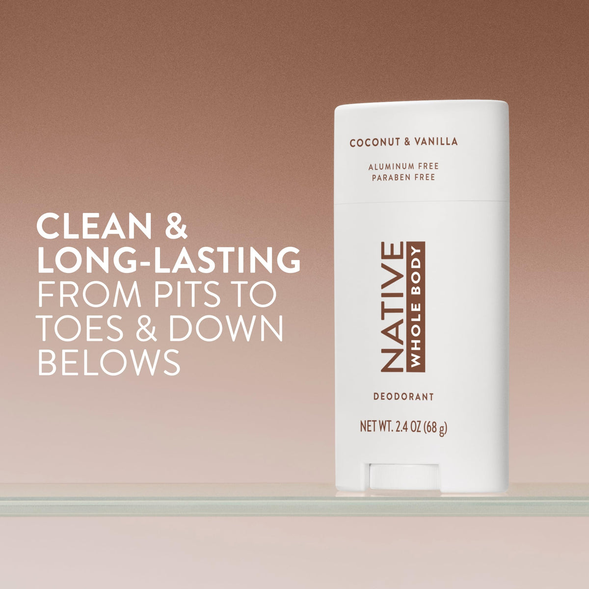 Native Whole Body Deodorant Coconut & Vanilla side view