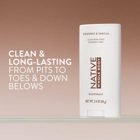 Native Whole Body Deodorant Coconut & Vanilla side view