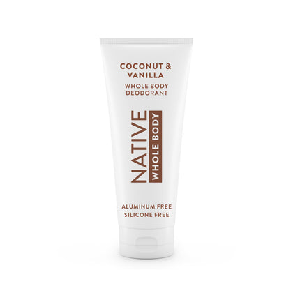 Native Whole Body Deodorant Cream Coconut & Vanilla front view