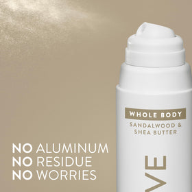 Native Whole Body Deodorant Spray cap open showing spray nozzle