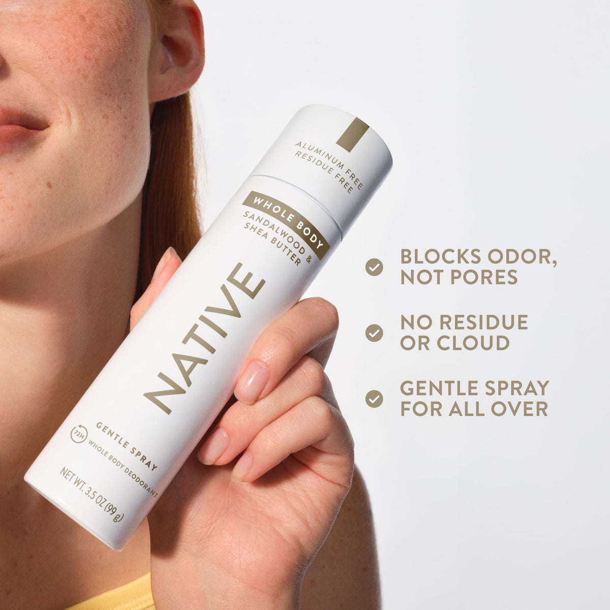 Native Whole Body Deodorant Spray packaging close-up