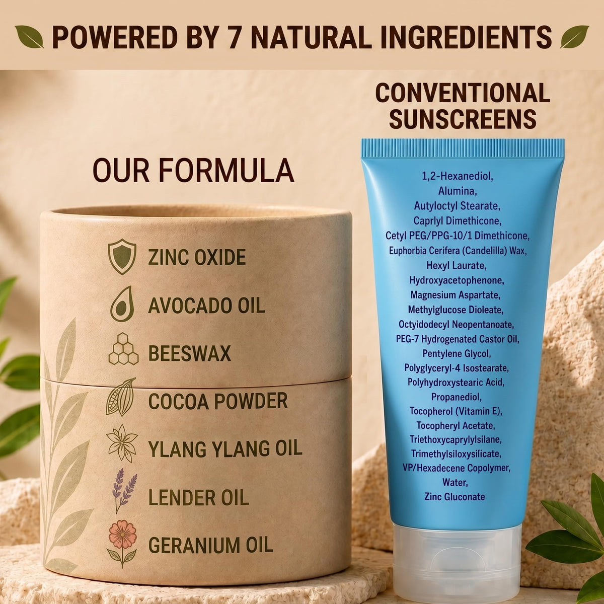 NATÚ BOTANICALS Tinted Mineral Sunscreen SPF 35 with natural ingredients