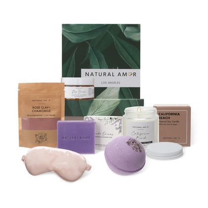 NATURAL AMOR Handmade Bath Body Gift Set packaging
