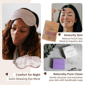 NATURAL AMOR Spa Gift Set beautifully packaged for gifting