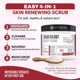 Natural exfoliating loofah pad included with the scrub set