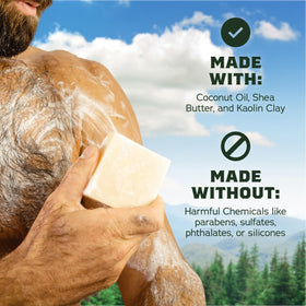 Natural ingredients used in Dr. Squatch Men's Bar Soap