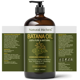 Natural Riches Batana Oil bottle with pointed nozzle