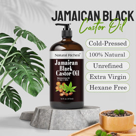 Natural Riches Jamaican Black Castor Oil texture close-up