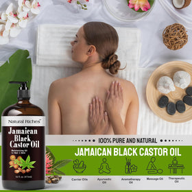 Natural Riches Jamaican Black Castor Oil usage instructions