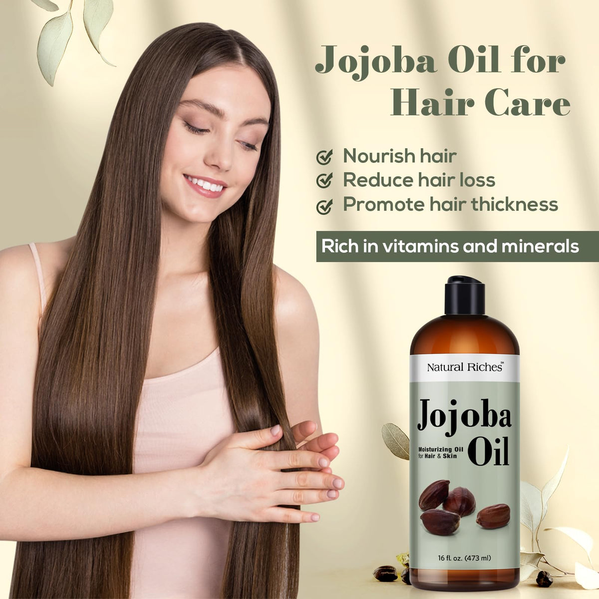 Natural Riches Jojoba Oil in a bathroom setting