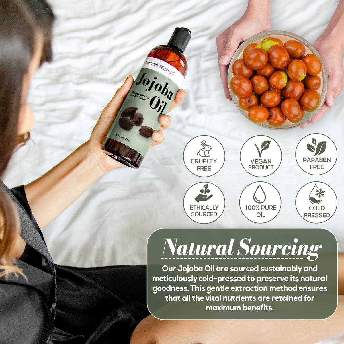 Natural Riches Jojoba Oil with other beauty products