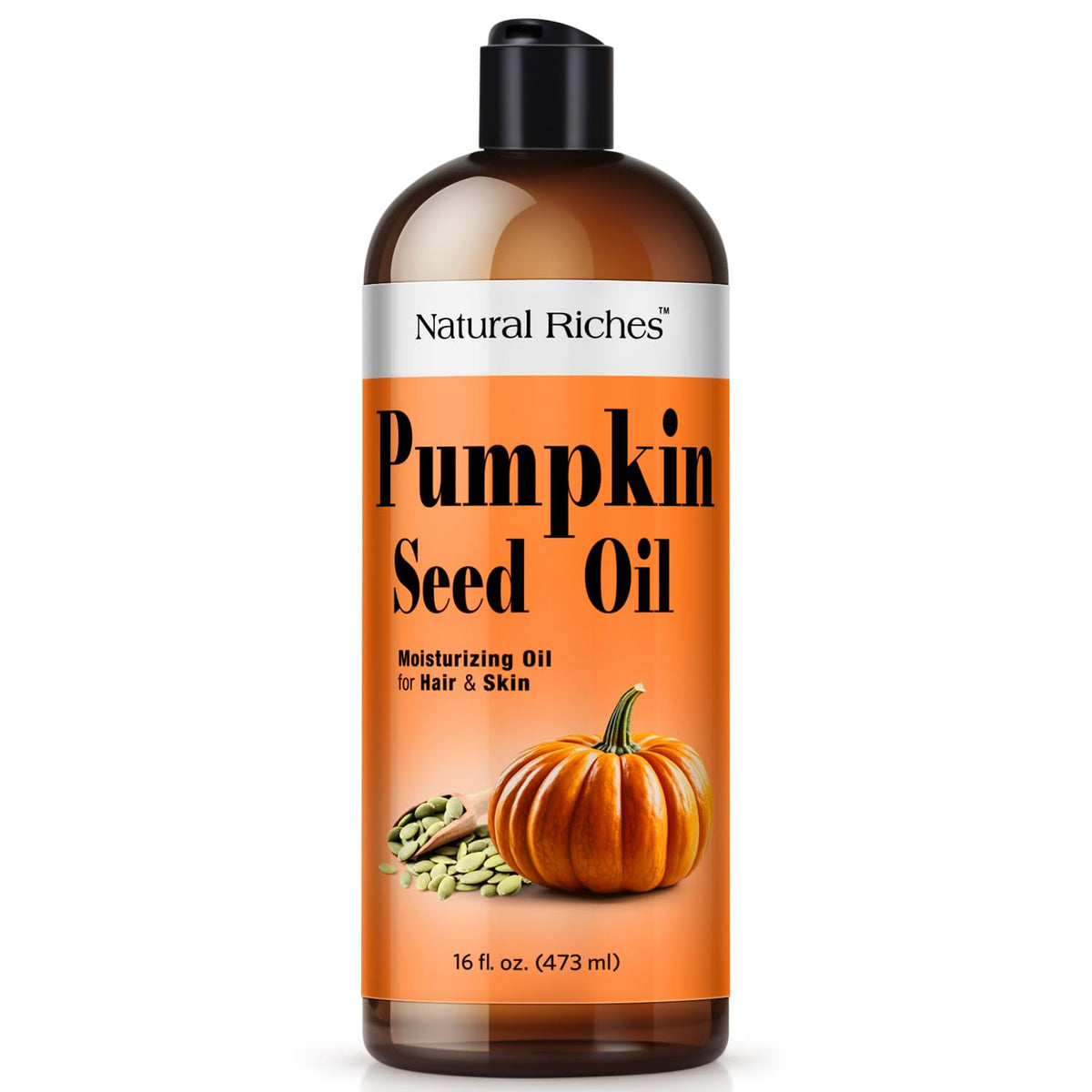 Natural Riches Pumpkin Seed Oil 16 Fl Oz front view