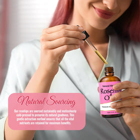 Natural Riches Rosehip Seed Oil application on face