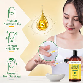 Natural Riches Vitamin E Oil cap and dropper