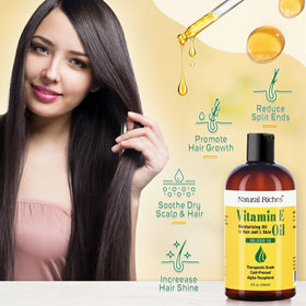 Natural Riches Vitamin E Oil in a lifestyle setting