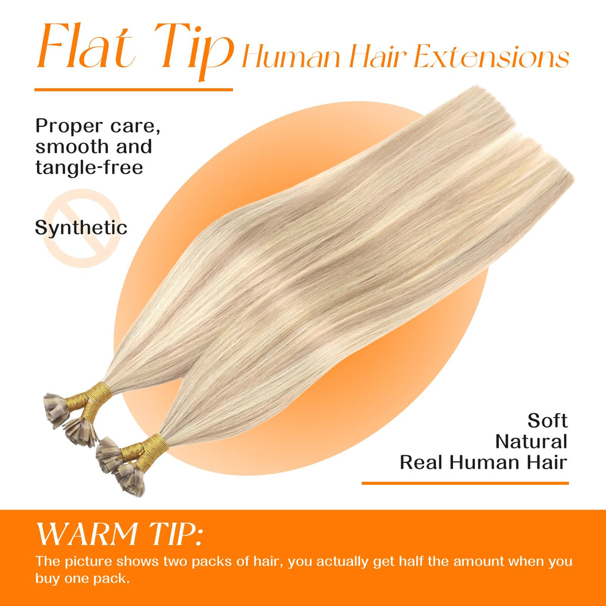 Natural shades of Sunny Hair extensions displayed