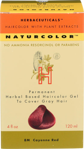 Naturcolor Hair Dye 8M Cayenne Red front view