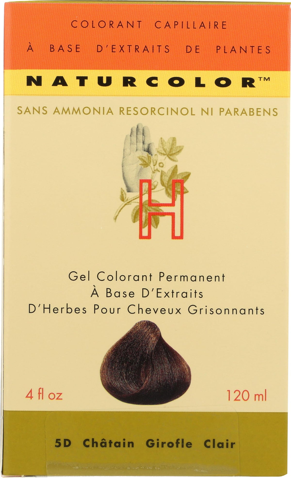 Naturcolor Haircolor 5D Light Clove Chestnut packaging