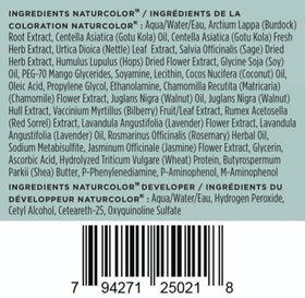 Naturcolor Haircolor application process with model