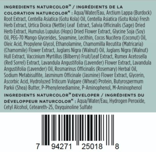 Naturcolor Haircolor Dye Cola 4 Fl Oz application process