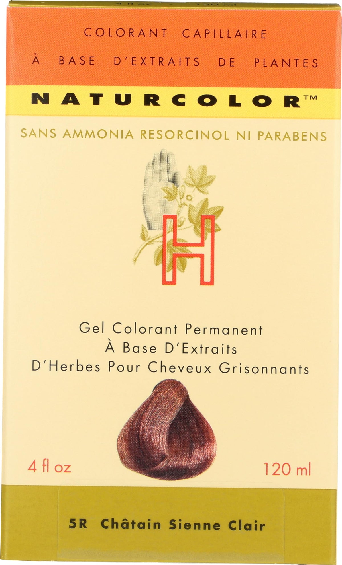 Naturcolor Haircolor Light Sienna Chestnut packaging detail