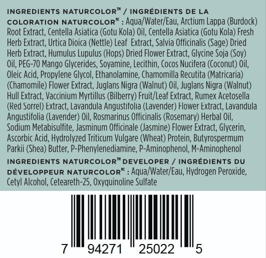 Naturcolor Haircolor Mullein Blonde application process
