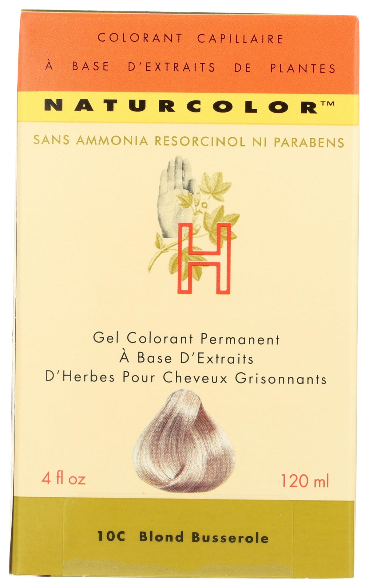 Naturcolor Manzanita Blonde 10C packaging with color swatch