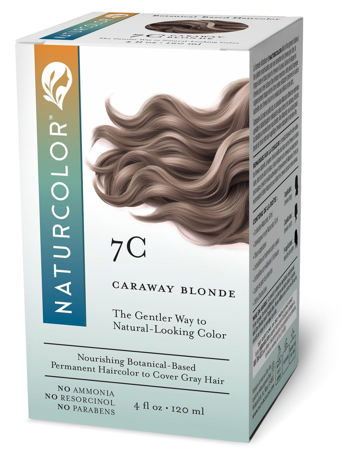 Naturcolor Permanent Hair Color Caraway Blonde 7C 4 fl oz front view
