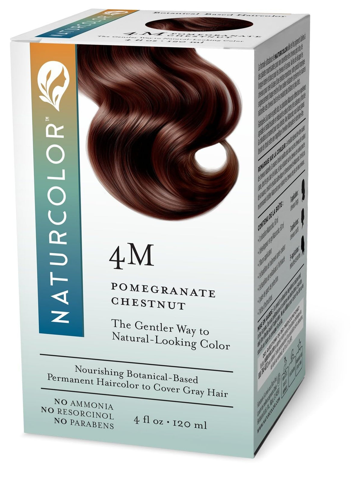 Naturcolor Permanent Hair Color Pomegranate Chestnut 4M front view