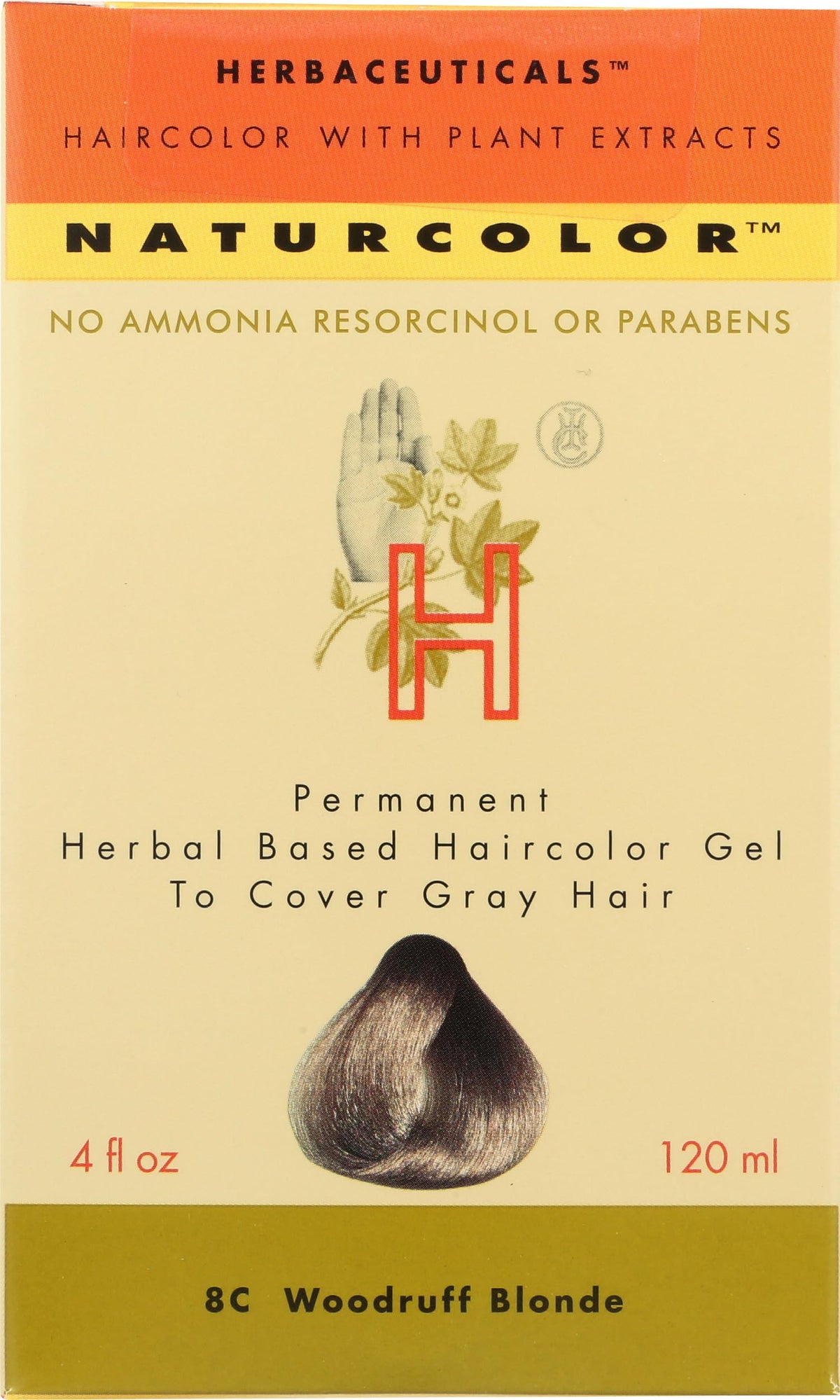 Naturcolor Permanent Hair Color Woodruff Blonde 8C packaging front view