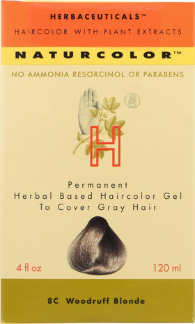 Naturcolor Permanent Hair Color Woodruff Blonde 8C packaging front view