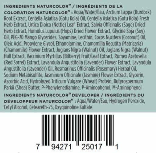 Naturcolor Poppy Seed Haircolor mixed with gel