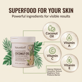 NATURE WELL Coconut Oil Moisturizing Cream texture close-up