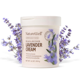 NATURE WELL Lavender Body Cream 16 Oz front view