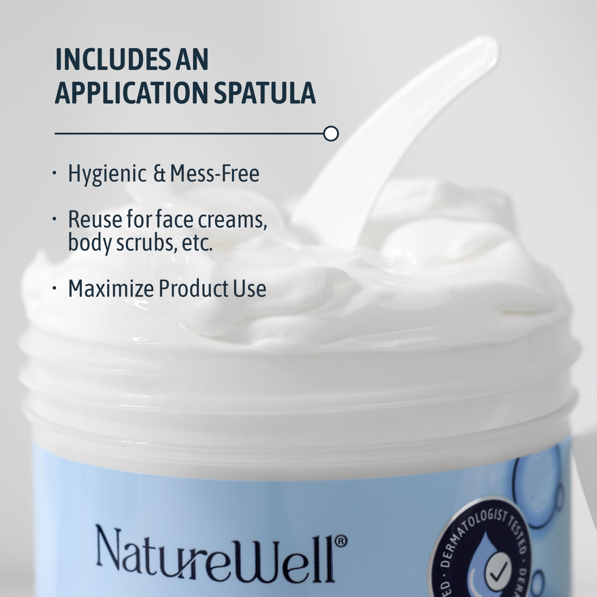 NATURE WELL Retinol cream 16 oz jar with scoop
