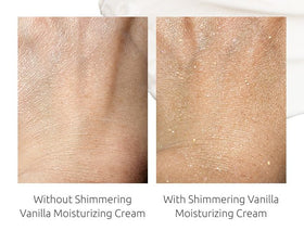 NATURE WELL Shimmering Vanilla Moisturizing Cream texture close-up