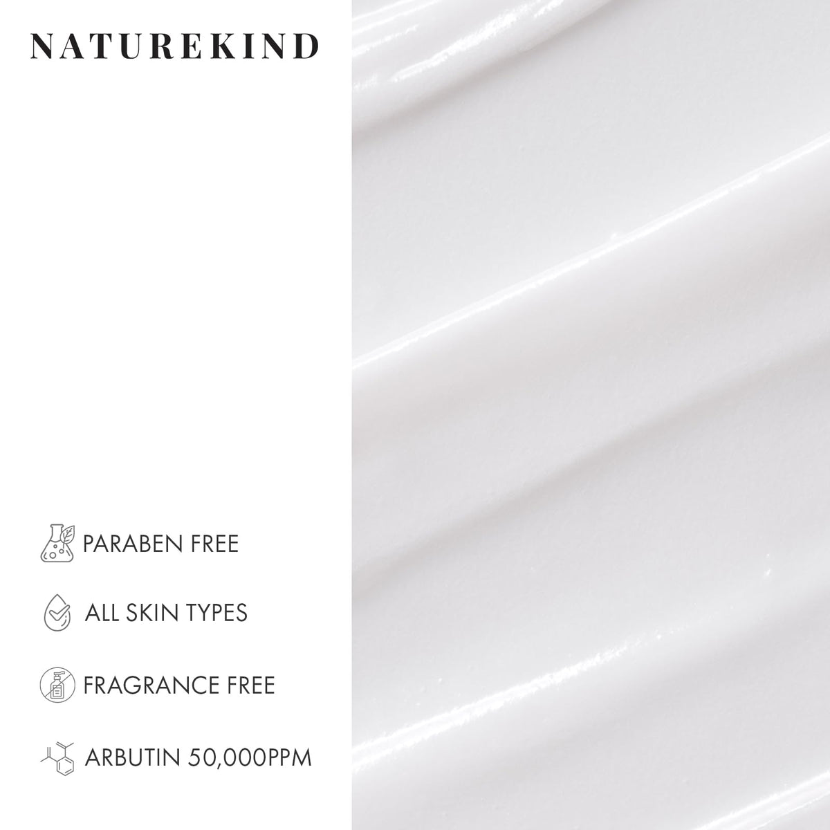 NATUREKIND Hyaluron Lifting Eye Cream in a bathroom setting