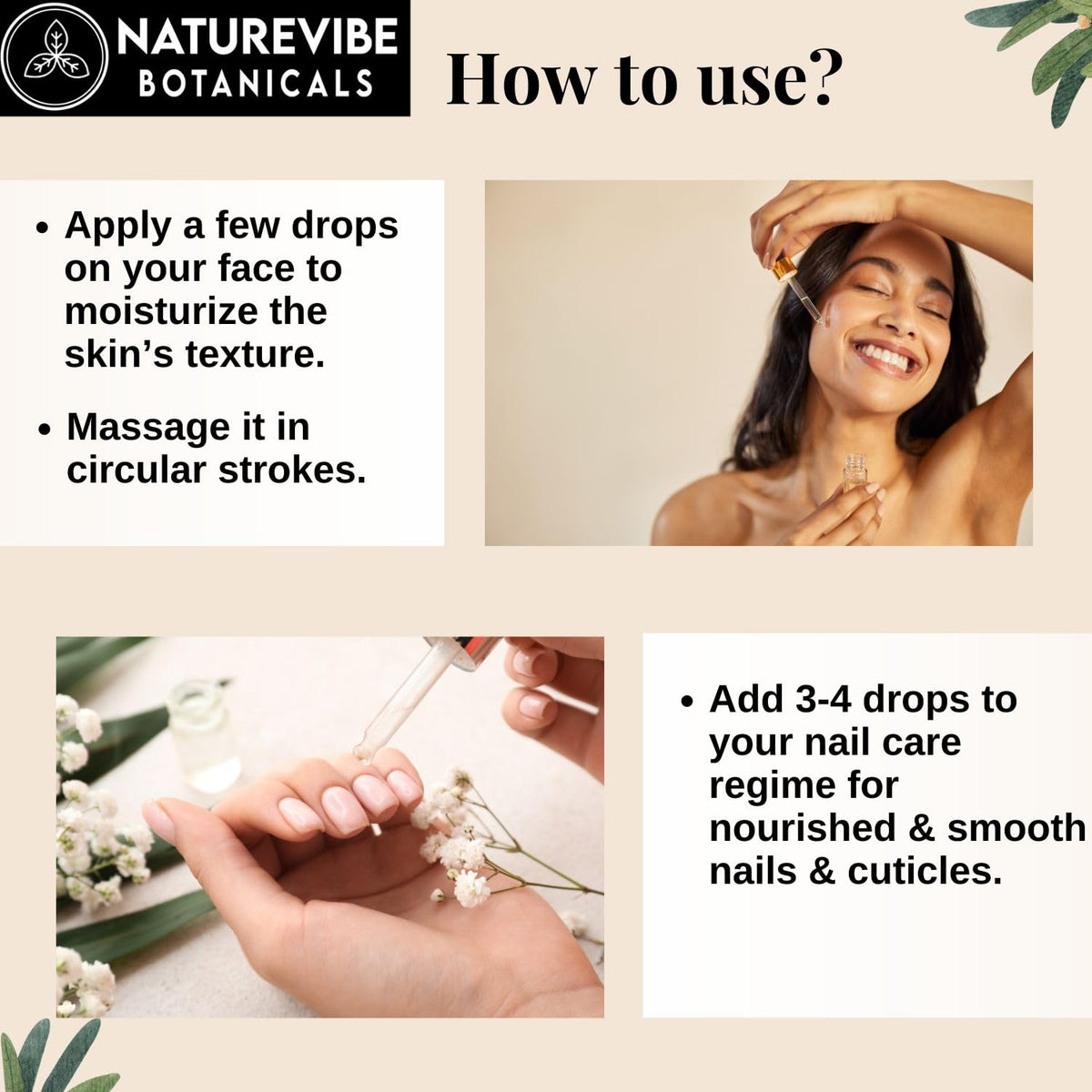 Naturevibe Botanicals Castor Rosemary Oil label detail