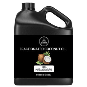 Naturevibe Botanicals Fractionated Coconut Oil 32 oz front view