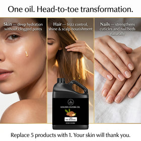 Naturevibe Botanicals Golden Jojoba Oil in a beauty routine