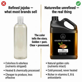 Naturevibe Botanicals Golden Jojoba Oil with essential oils