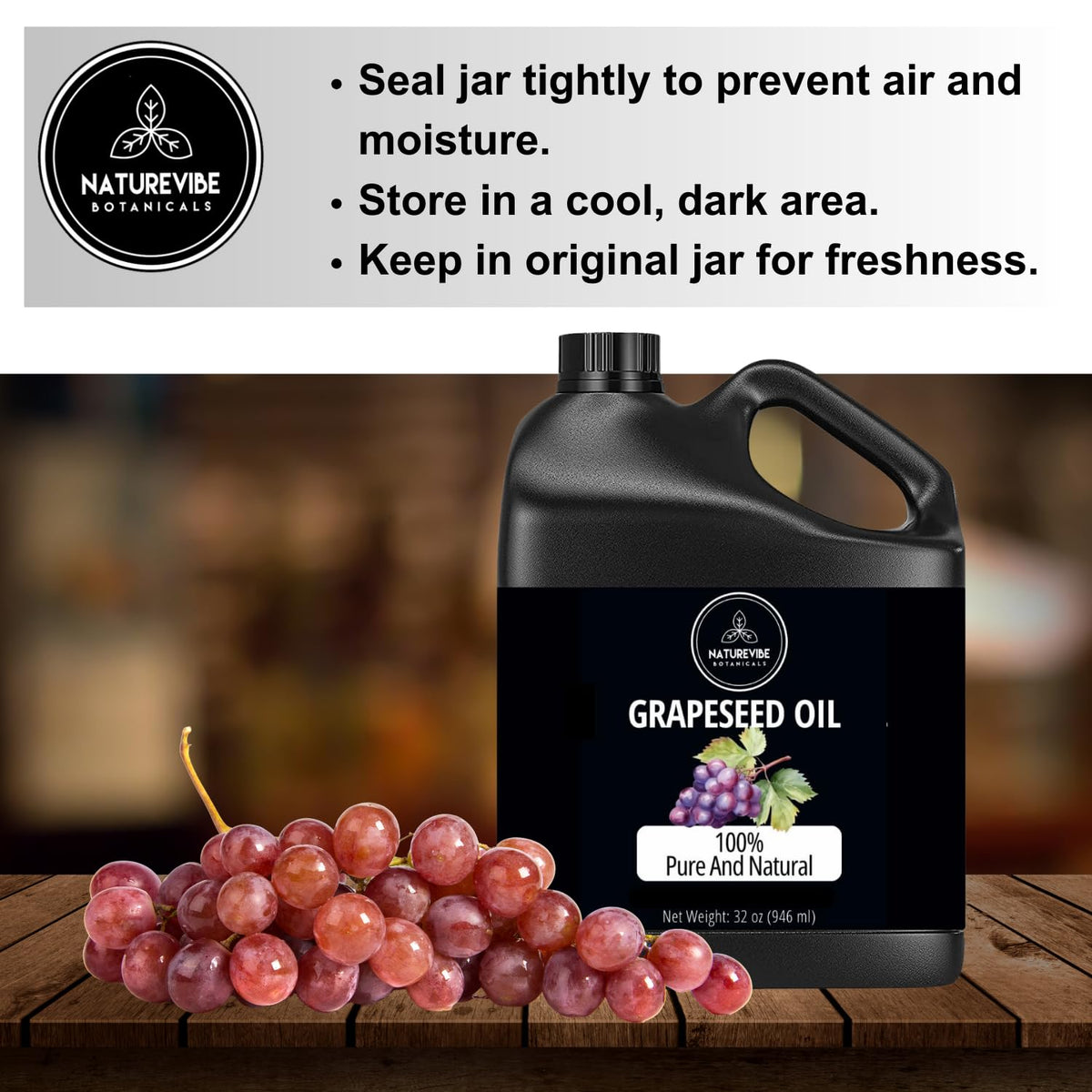 Naturevibe Botanicals Grapeseed Oil in skincare routine