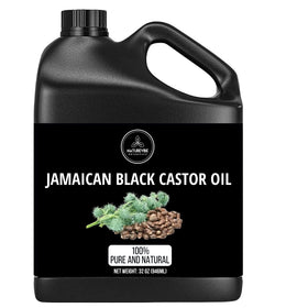 Naturevibe Botanicals Jamaican Black Castor Oil 32 oz jar front view