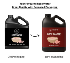 Naturevibe Botanicals Pure Rose Water Toner back view with ingredient details