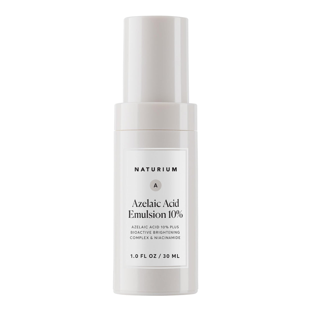 Naturium Azelaic Acid Emulsion 10% front view with packaging