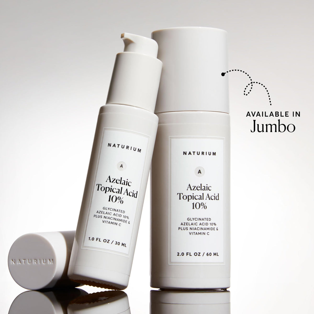 Naturium Azelaic Acid Serum in hand with a dropper