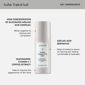 Naturium Azelaic Topical Acid 10% application on skin