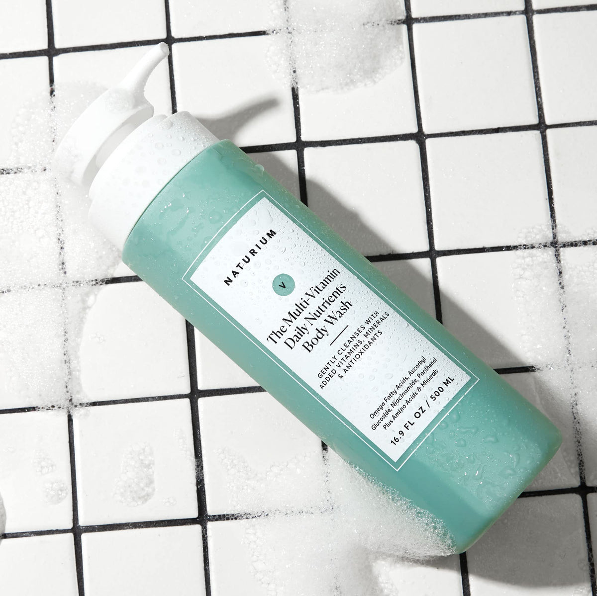 Naturium body wash label and ingredients