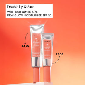Naturium Dew-Glow Moisturizer SPF 50 texture on skin