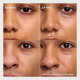 Naturium Dew-Glow Tinted Moisturizer SPF 50+ texture on skin